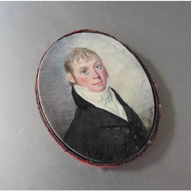 Circa 1800 Miniature Portrait Painting by William M. S. Doyle For Sale - Image 11 of 18