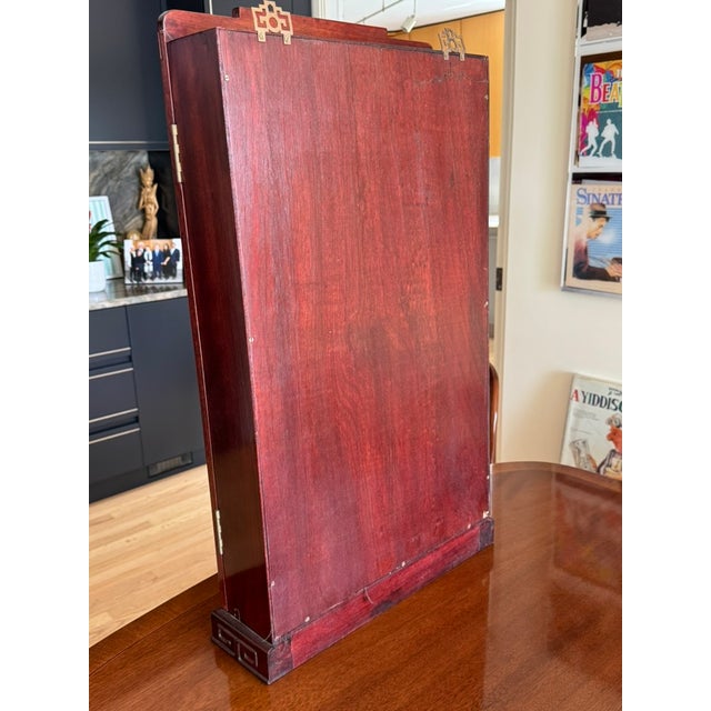 Mid 20th Century Chinese Rosewood Curio Display Cabinet For Sale - Image 15 of 16