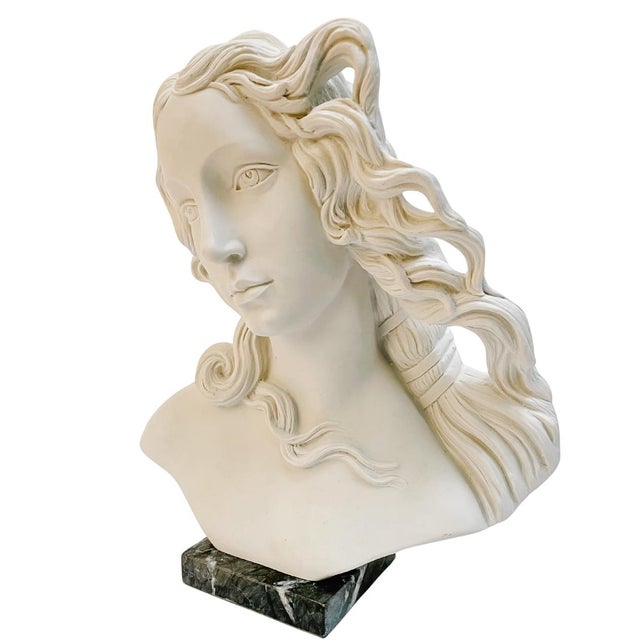 Italian Bust of Goddess Venus on Marble Base Chairish
