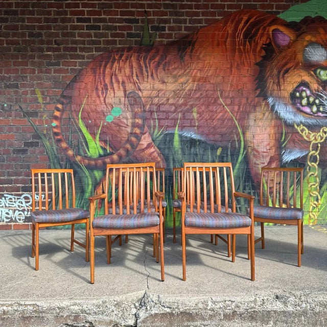 Wood Mid Century Modern Swedish Teak Dining Set 8 Chairs For Sale - Image 7 of 12