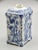 18th-Century Delft Chinoiserie Tea Caddy With Figures, Birds Maker's Mark For Sale - Image 4 of 8