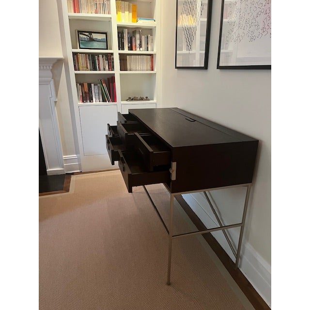 Contemporary Antonio Citterio for Maxalto B&b Italia Elios Convertible Writing Desk / Console in Wenge, 1998 For Sale - Image 3 of 8