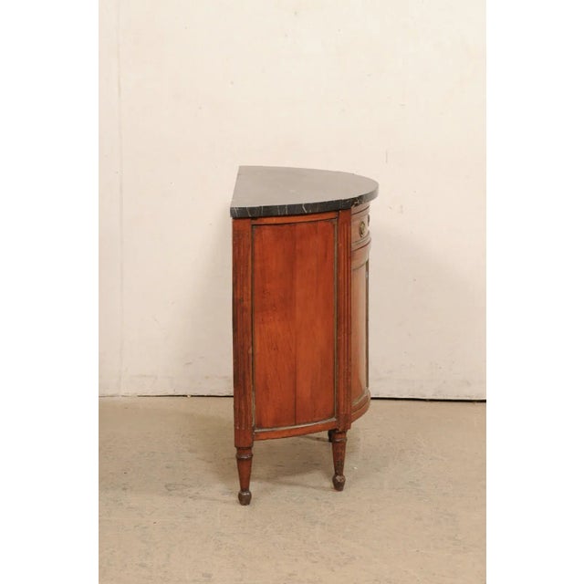 Late 18th Century Neoclassical Demilune Cabinet For Sale - Image 10 of 11