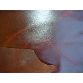 Ralph Lauren Sienna Full Grain Distressed Leather Cowhide Upholstery Fabric- 49.0 Sq Ft 5.44 Sq Yards For Sale