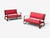 Mid-Century Modern Jacques Adnet, Rare Two Seater Sofas, Leather, Steel, France, 1950s For Sale - Image 3 of 15