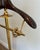 1940s Neoclassical Style Brass and Wood Valet Stand on Casters For Sale - Image 11 of 12