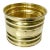 Mid-Century Boho Chic Hollywood Regency Small Brass Round Planter For Sale