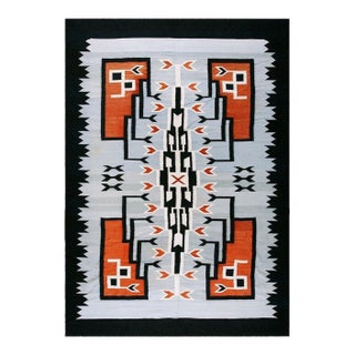 1930s Chimayo Southwestern Style Carpet ( 7'2" x 11'2" - 230 x 340 ) For Sale