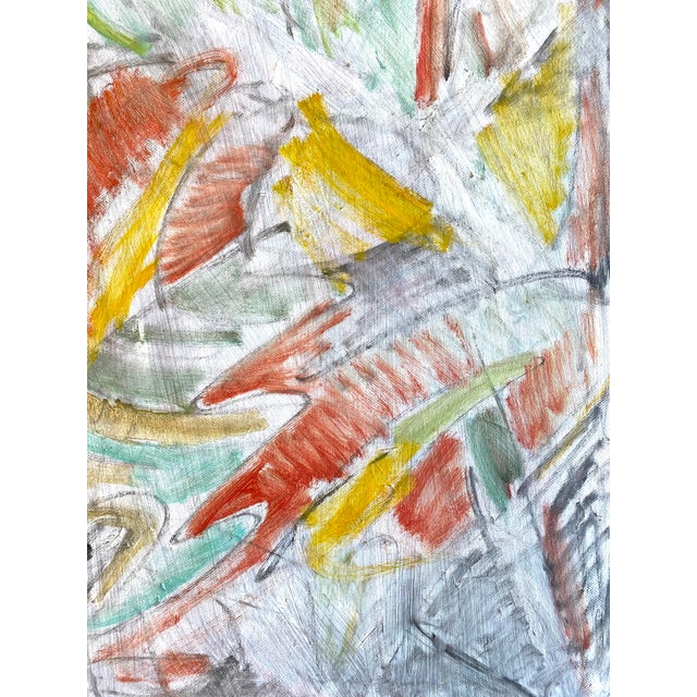 Late 20th Century Late 20th Century Abstract Pair of Paintings by European Artist For Sale - Image 5 of 8