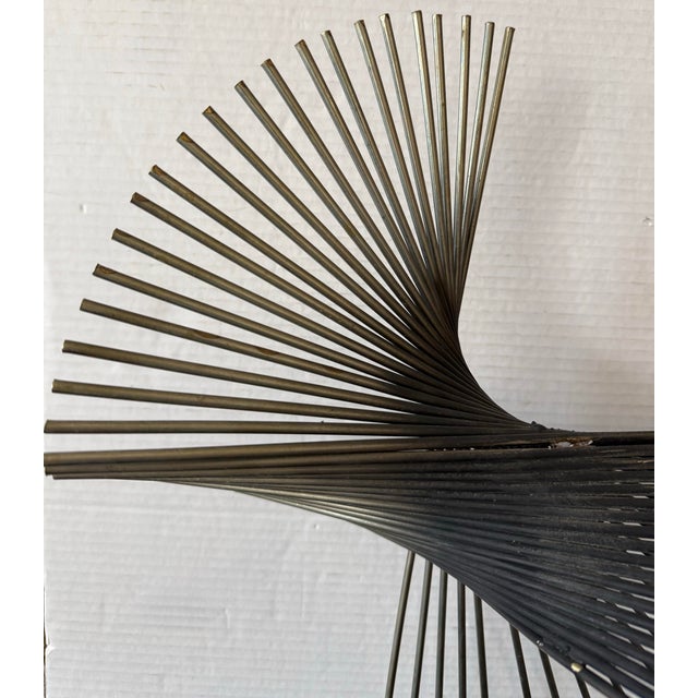 Mid 20th Century Mid-Century Kinetic Rod Sculpture on Marble Base Attributed to Curtis Jere For Sale - Image 5 of 7
