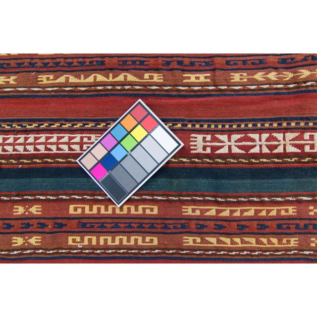 1920s Antique Hand-Knotted Kilim - 5'1" X 10'11" For Sale In Los Angeles - Image 6 of 11