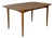 Classic Oak Fixed-Top Rectangular Dining Table With Tapered Legs Mid-Century Modern 1960s For Sale