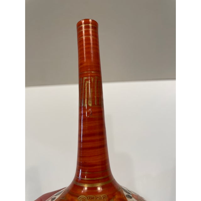 Japanese Antique Japanese Kutani Porcelain Vase For Sale - Image 3 of 5