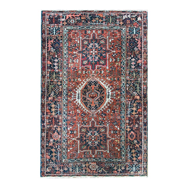 Early 20th Century Persian Karaja Rug For Sale
