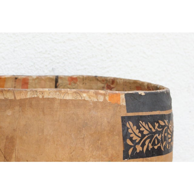 Brown Mythical Guardian Paper Maché Basket For Sale - Image 8 of 12