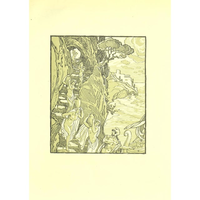 Handmaids and Sailors is an original modern artwork realized by Ferdinand Bac (1859 - 1952) in 1922. Original Lithograph...