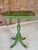 Antique Tripod Pedestal Table With Botanical Décor Finish and Brass Feet For Sale - Image 11 of 11