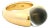 Vintage Baccarat 18k Gold Crystal Dome Statement Ring, French Modernist, Size 6.5 For Sale