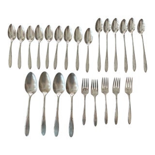 Vintage Nobility Plate Silver-Plated Flatware—Set of 24 For Sale