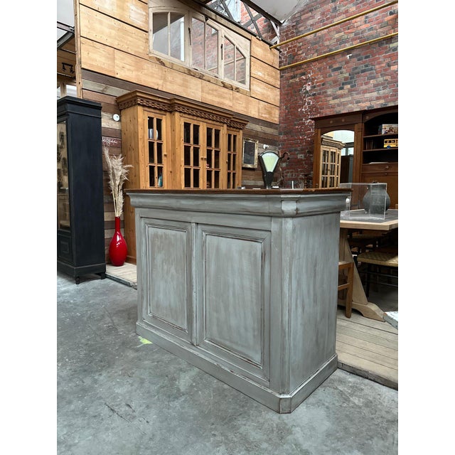 1920s Patinated Bar Counter For Sale - Image 5 of 14