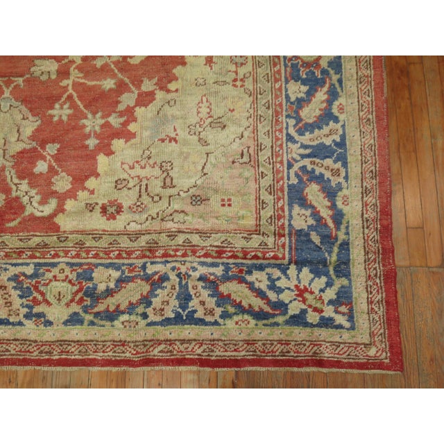 Early 20th Century Antique Oushak Rug - 8'9" x 11'9" For Sale In New York - Image 6 of 10