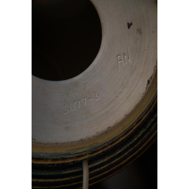 Danish Modern Stoneware Model 3073 Table Lamp attributed to Søholm, Denmark, 1960s For Sale - Image 11 of 18