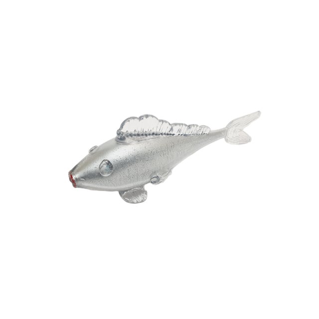 Glass Fish Figurine, Czechoslovakia, 1960s, in Very Good conditions. Designed 1960 to 1969