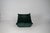 Textile Togo Lounge Chair and Pouf in Dark Mint Velvet by Michel Ducaroy for Ligne Roset, 1973, Set of 2 For Sale - Image 7 of 18