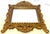 Vintage French Regency Beveled Edge Mirror With High Pediment and Antique Gold Finish For Sale - Image 14 of 16