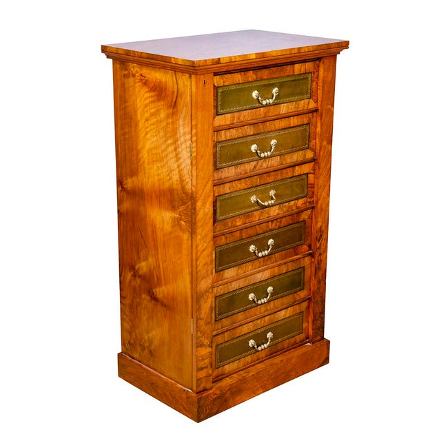 Pair of Victorian Walnut Wellington Chests For Sale - Image 10 of 12