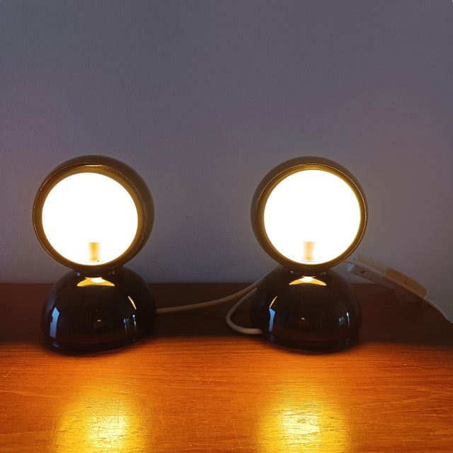 Eclisse Table Lamps by Magistretti Artemide, Set of 2 For Sale - Image 5 of 11