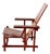 Attributed to Gerrit Rietveld 1917 Designed Red and Blue Chair Studio Reproduction 1960s Rosewood For Sale
