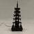 Wood Mid 20th Century Asian Modern Japanese Pagoda Lamp For Sale - Image 7 of 10