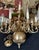 1990s Large Chapman Georgian Antique Brass 12 Arm Chandelier For Sale - Image 9 of 11