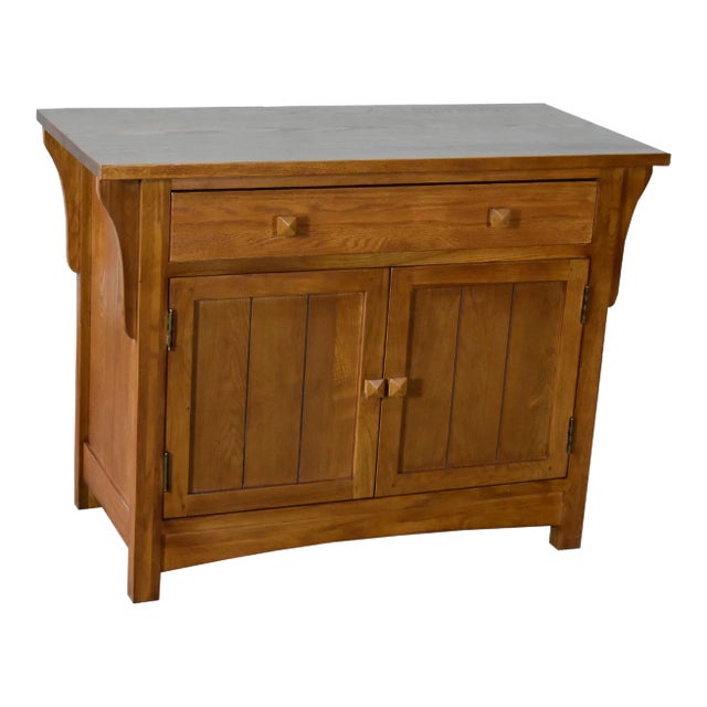 Crafters and Weavers Mission Oak Cabinet - Michael's Cherry For Sale