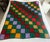 Vintage Granny Square Hand Crocheted Afghan Multicolor Blanket/Throw Excellent Condition For Sale - Image 9 of 9