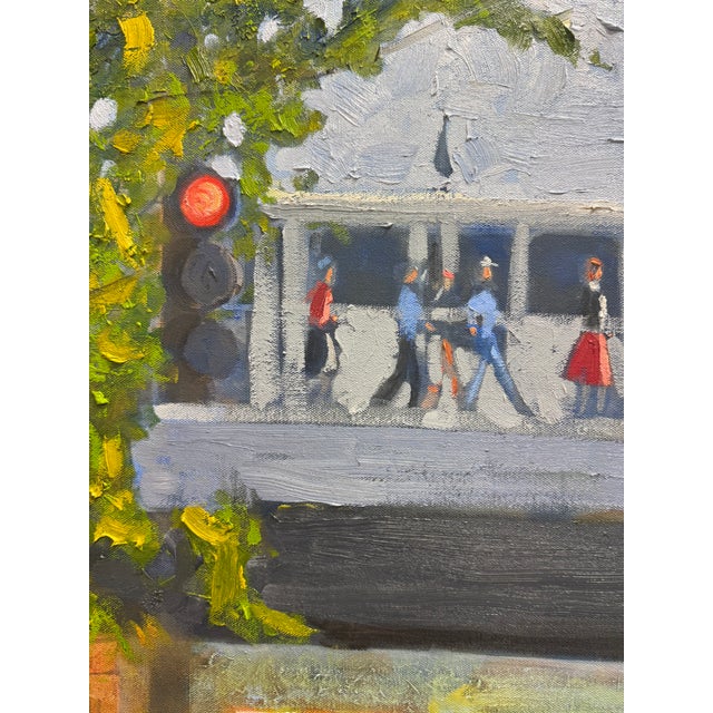 And Another Hundred People Getting Off of the Train by Chicago Artist George T. Chakos For Sale - Image 9 of 11