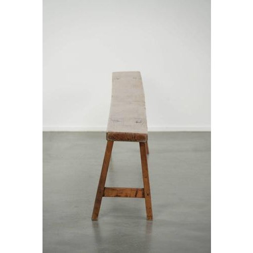 1950s French Brocante Hall Bench For Sale - Image 5 of 16