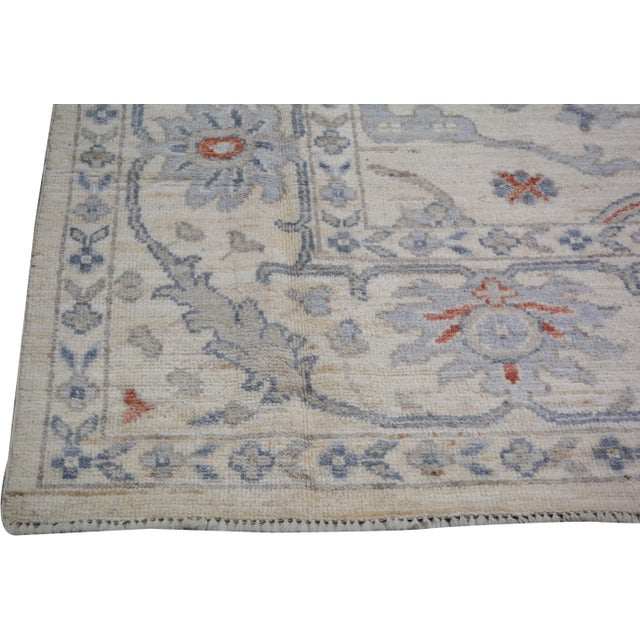 2020s Turkish Oushak Hand Knotted Wool Rug, 9'x12'1" For Sale - Image 5 of 5