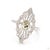 This statement ring, an early-twentieth-century antique design, centers on a 1.1-carat diamond in an old European cut, an...