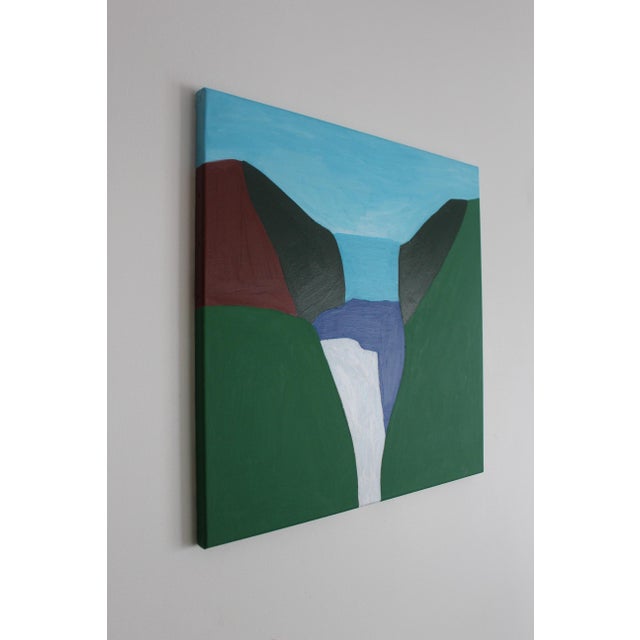 Soft shades of sky blue and green blend in a colorful and harmonious composition, transporting you to nature. This canvas...