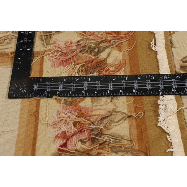 Textile Vintage Chinese Aubusson Rug, 11'05 X 17'09 For Sale - Image 7 of 10