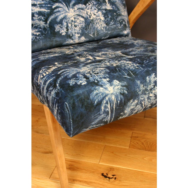 Mid-Century Modern Mid-Century Modern Chair in Linwood Velvet, 1950s For Sale - Image 3 of 10