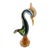Mid 20th Century Murano Style Crane Sculpture For Sale