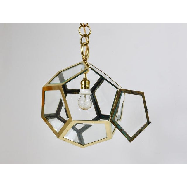 Pendant Lamp Chandelier by Friedrich Otto Schmidt for Adolf Loos Dodekaeder, 1900s For Sale - Image 16 of 18