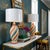 7 x 7 31.5 top of finial 23” to top of socket Discovered at a beautiful estate here in Florida, this pair of hand-painted...