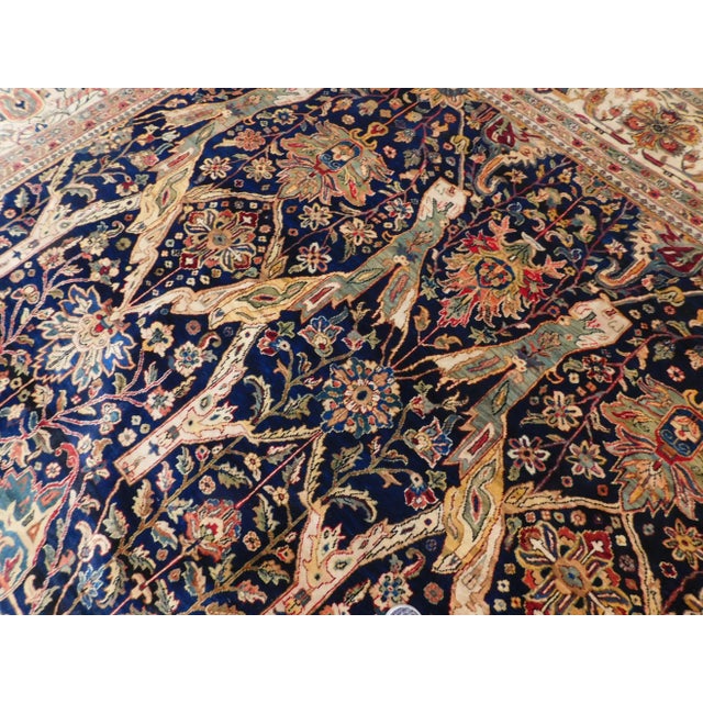 Hand knotted Agra luxury Rug Size: 10’0” x 13’8” Origin: India Design: Agra Material: Wool pile on cotton foundation...