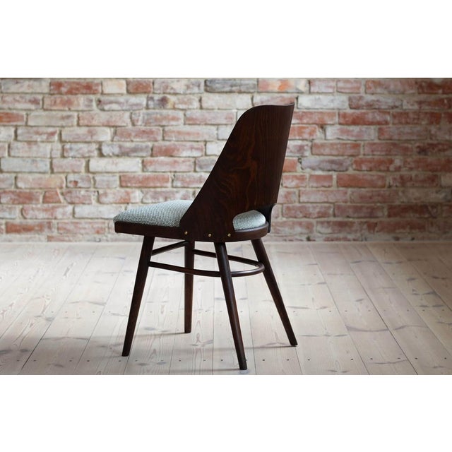 Wood Mid-Century Model 514 Dining Chairs attributed to Radomir Hofman for Ton, 1960s, Set of 4 For Sale - Image 7 of 18