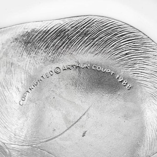 Arthur Court Arthur Court Aluminum Cheese Serving Tray For Sale - Image 4 of 4