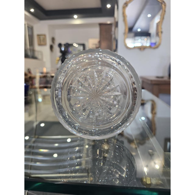 Vintage Cut Crystal and 925/1000 Sterling Silver Wine Decanter by Topázio, 1930s For Sale - Image 11 of 16